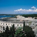 El imponente Anfiteatro de Pula El imponente Anfiteatro de Pula