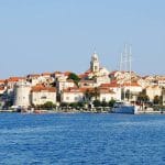 El hermoso paisaje de la isla de Korcula en Croacia