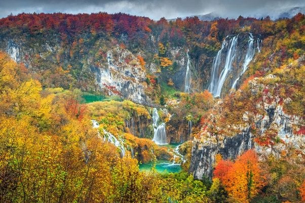 Parque Nacional Lagos de Plitvice en Croacia
