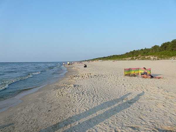 Playa de Krynica Morska en Polonia