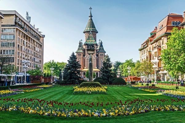 Plaza de la Victoria en Timisoara