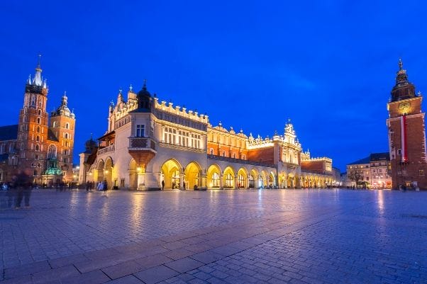 Plaza principal de Cracovia