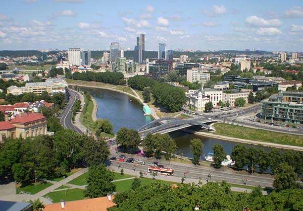Vista de Vilnius Lituania