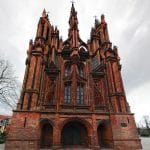 Iglesia de Santa Ana, arquitectura gótica báltica