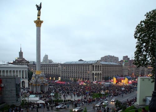 Plaza de la Independencia de Kiev